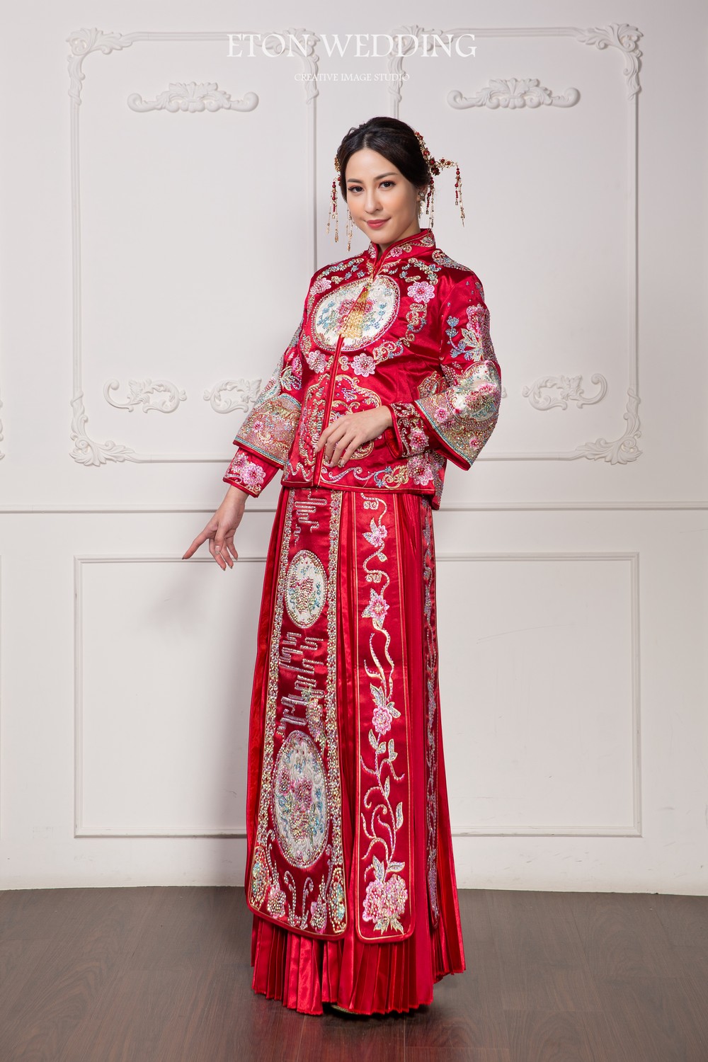 中式禮服,中式婚紗,秀禾服,龍鳳褂,旗袍婚紗,改良式旗袍